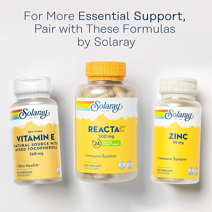 SOLARAY Vitamin E 400 IU (268mg), 60-Day Guarantee, 50 Servings, 50 Capsules