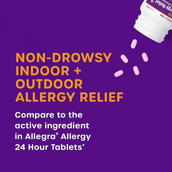 HealthCareAisle Allergy Relief 180 mg 90 Tablets 24-Hour Allergy