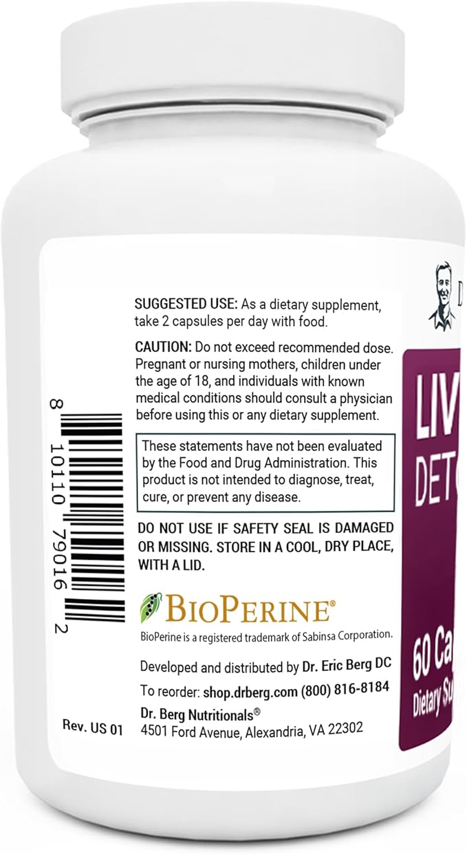 Dr. Berg Liver Cleanse Detox Capsules 60 Capsules