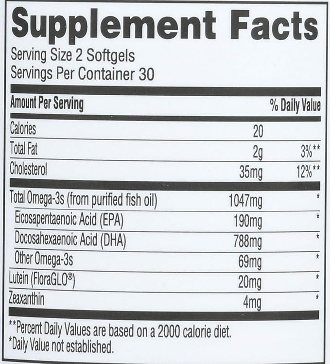 Whole Foods Market, Omega Eye Care, 60 ct