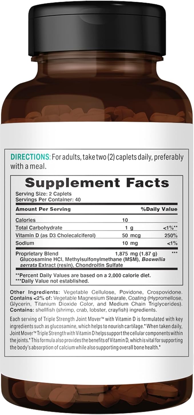 Vitamin World Triple Strength Joint Mover 80 Caplets,