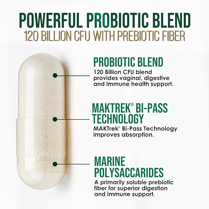 Probiotics for Digestive Health, 120 Billion 120 Capsules