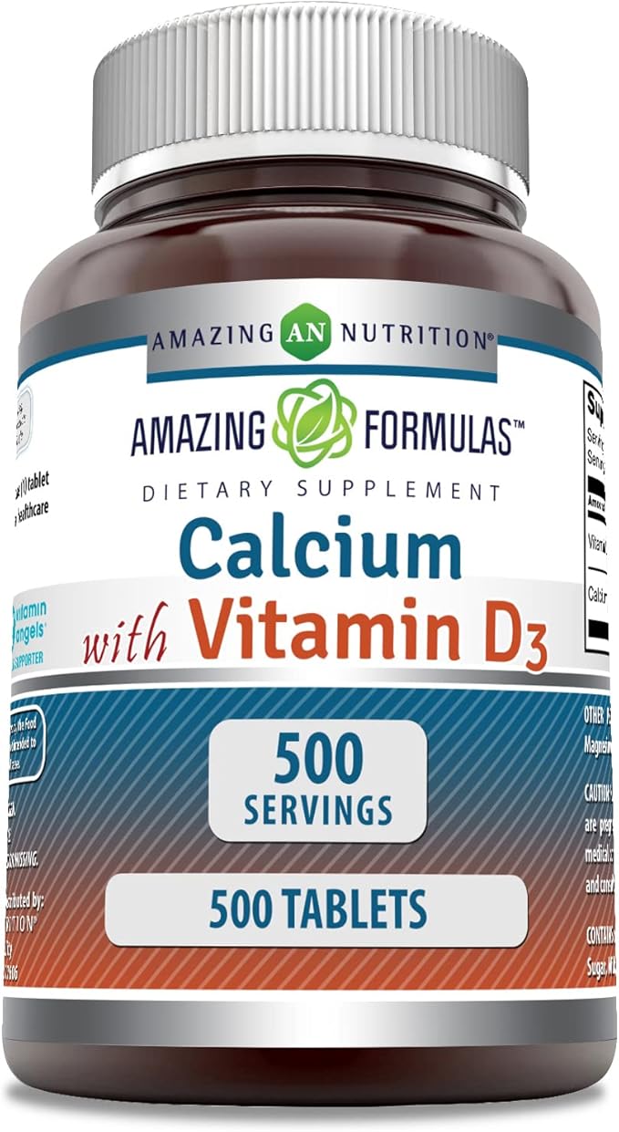 Amazing Formulas Calcium with Vitamin D3 500 Tablets