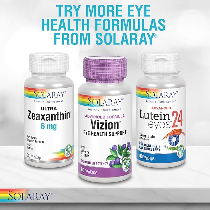 Solaray One Daily Bilberry and Lutein 160 mg 30 Count