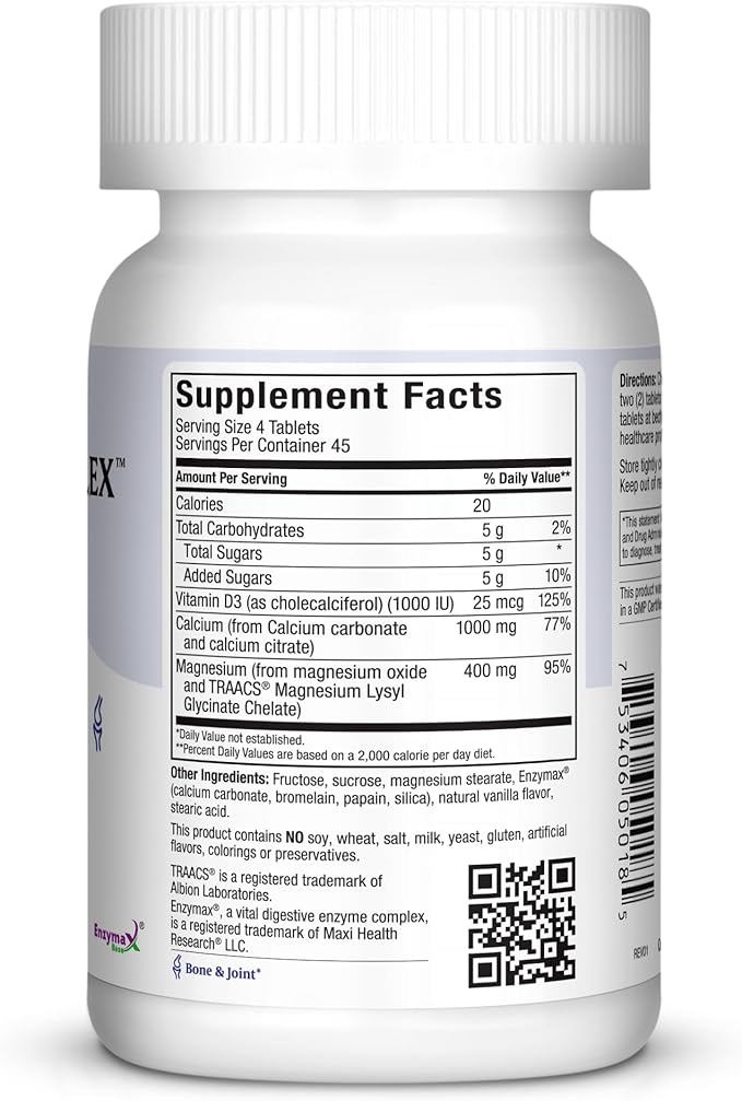 Maxi Health Chewable Calcium Complex 180 Chewies