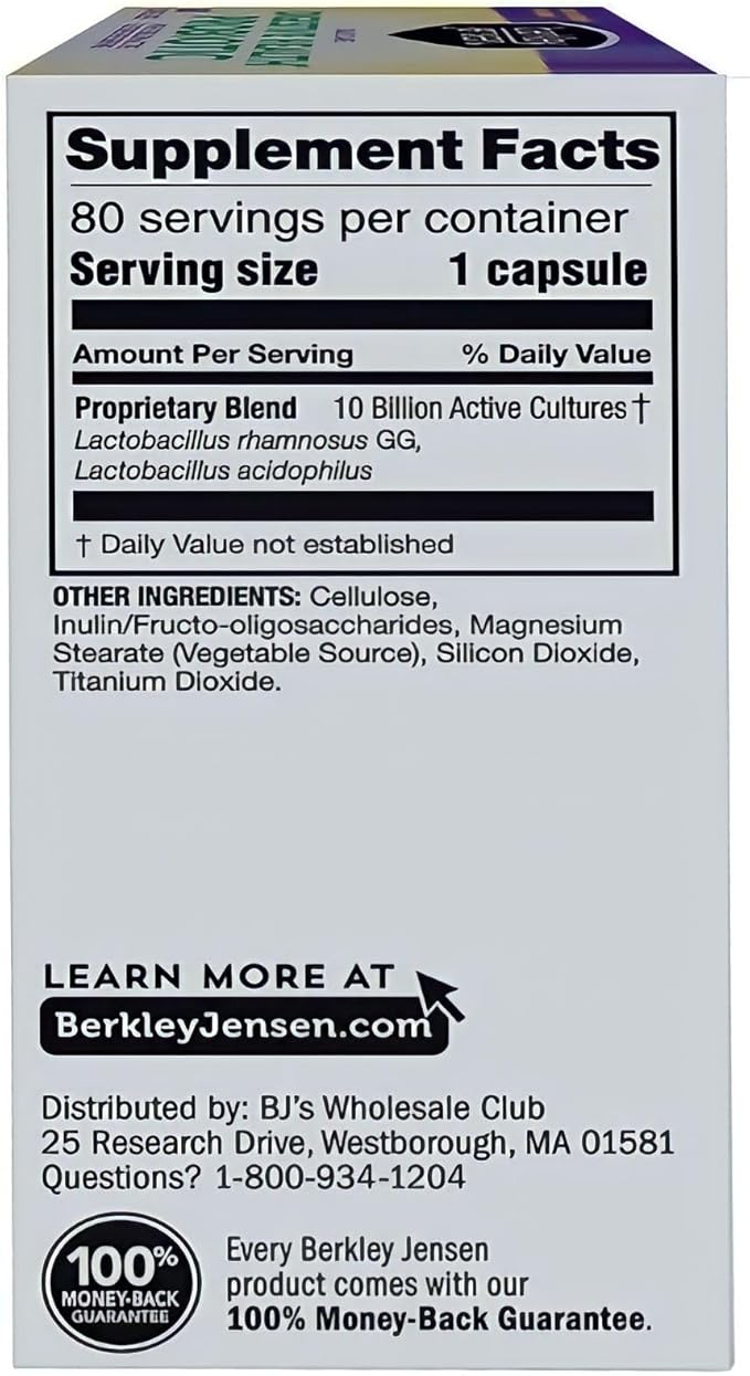 berkley jensen Daily Care Digestive Health 80 Capsules