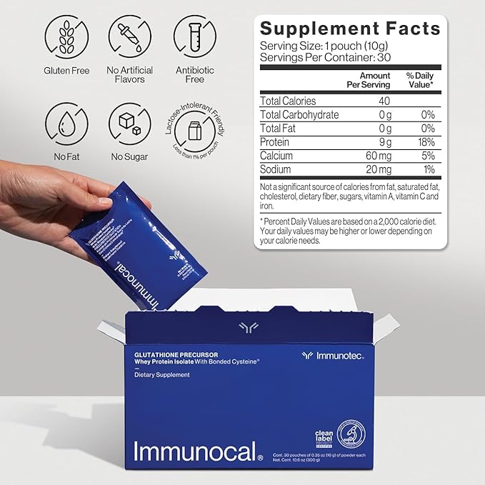 Immunocal® Glutathione Precursor – Whey Protein 30 Servings