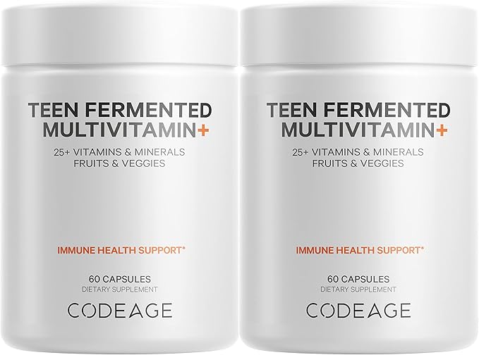 Codeage Teen’s Daily Multivitamin Supplement, 25+ Omega-3, 2 2 Pack