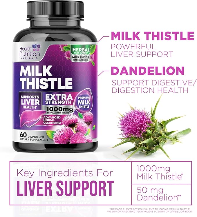 Milk Thistle 1000mg 60 Capsules