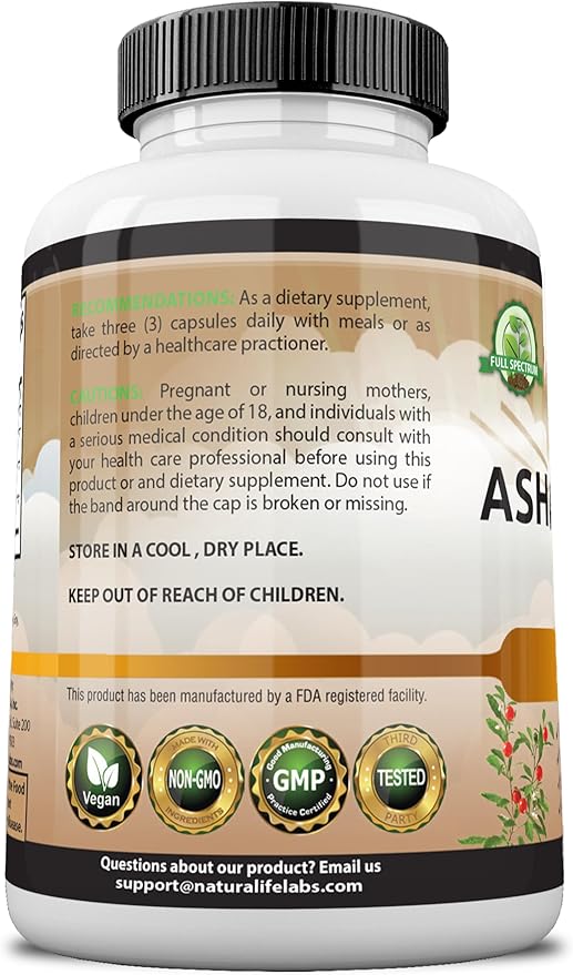 Organic Ashwagandha 2,100 mg 100 Vegan