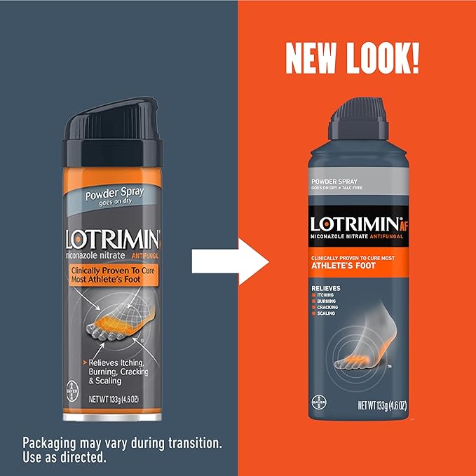 Lotrimin AF Athlete's Foot Powder Spray, 2%, Clinically 4.6 Ounce 3)