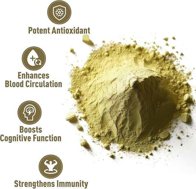 UNLEASH'D ORGANIC 2-Pack Ginkgo Biloba Extract Powder(1 Pound),