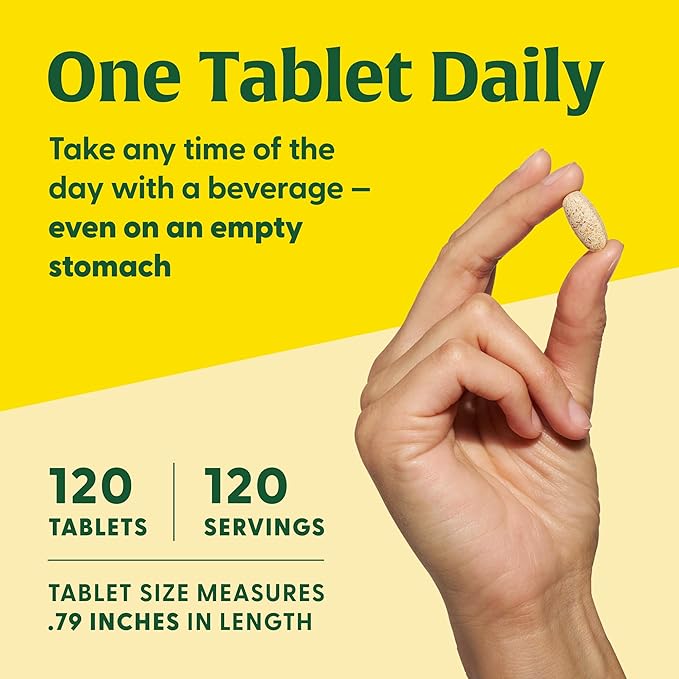 MegaFood Men's 55+ One Daily B12, Vitamin 9 Food 120 Tabs
