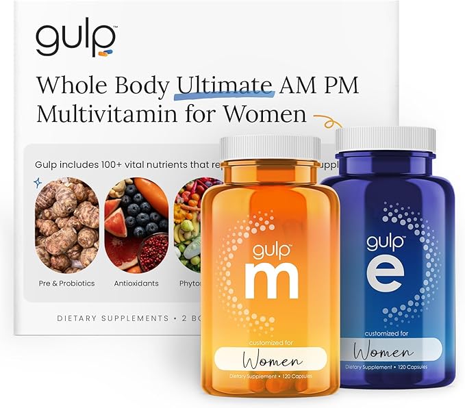 Gulp Ultimate Multivitamin for Women B12, Mushrooms, 3 & 30 Servings