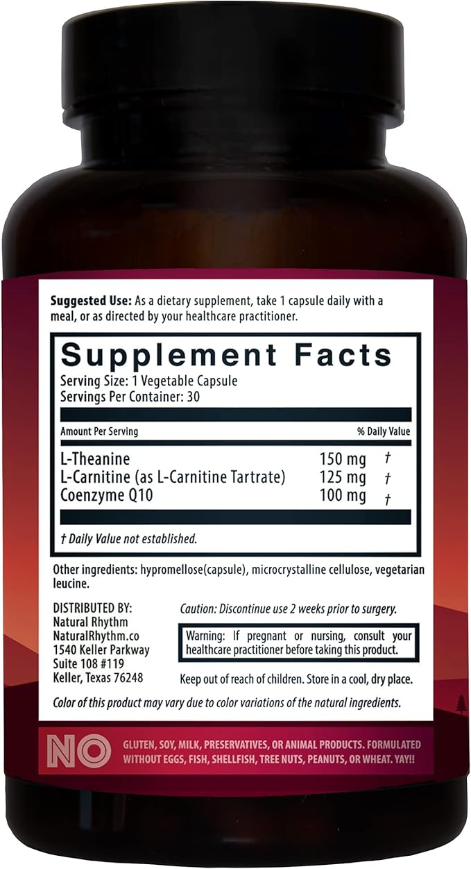 Natural Rhythm CoQ10-ZEN (Coenzyme Q10 + 30 Capsules