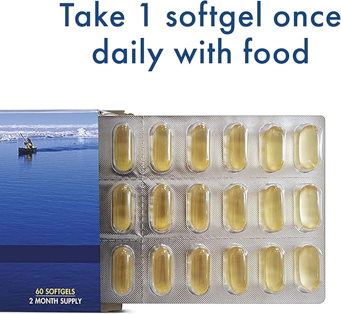 UnoCardio 1000 Fish Oil, 1300 mg Omega-3 (1180 (1180 mg), 665 mg 445 mg 25 mcg (1000 IU) D3 per 60 softgels