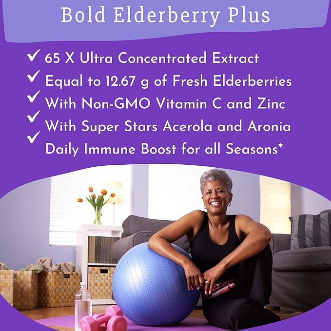 Elderberry Plus - 65x Concentrated Black 30 Vegan