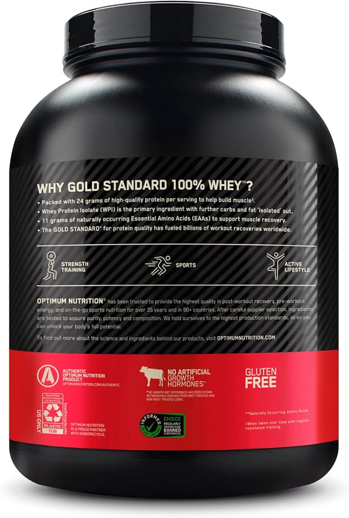 Optimum Nutrition Gold Standard 100% Whey Protein Powder, Mocha Cappuccino, 5 Pound (Packaging May Vary)