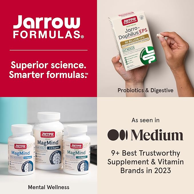 Jarrow Formulas Vision Optimizer Veggie Capsules 180 Count