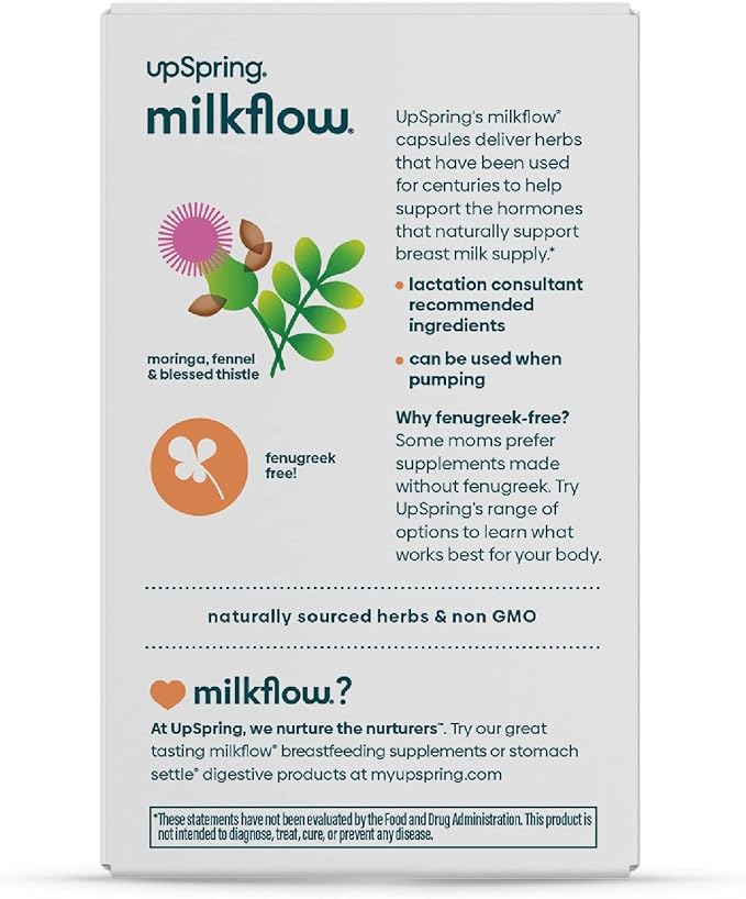 UpSpring Milkflow Breastfeeding Supplement Capsules 60 Capsules