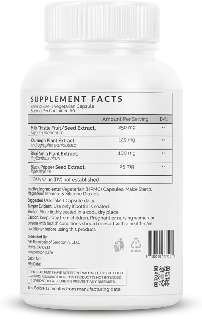 Milk Thistle, 100% Natural 500 mg 60 Vegan