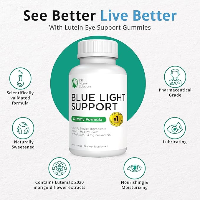 Dr Vitamin Blue Light Support, Lutein 2 Gummies, 30 Count