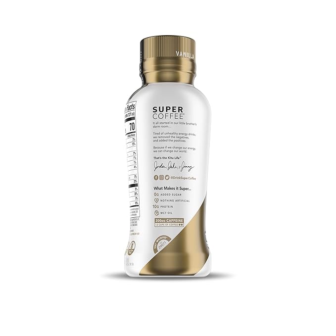 Kitu, Super Coffee Protein MCT Oil Vanilla, 12 Fl Oz