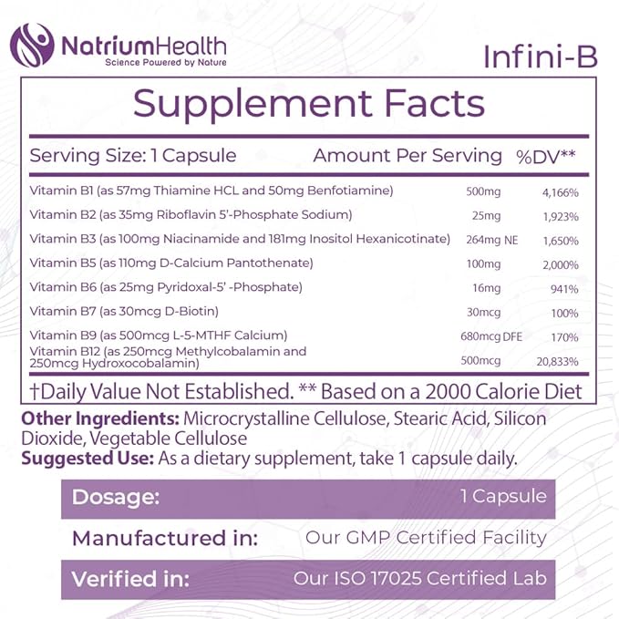 Nootropics Depot Infini-B Advanced B-Complex 120 Capsules