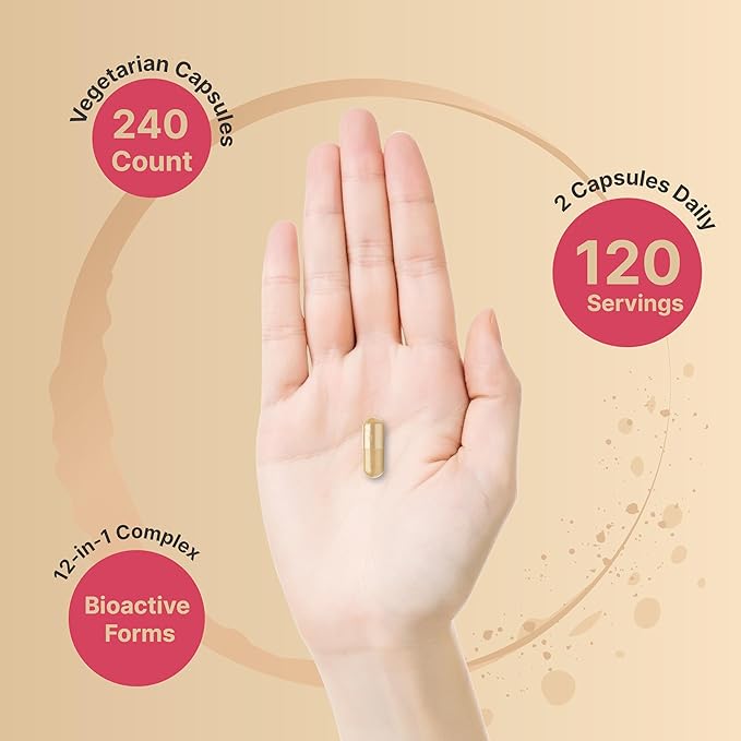 Vitamin B Complex for Women, 240 12, Folate,
