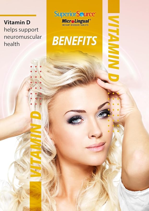 Superior Source Vitamin D3 1000 IU, 100 Count,
