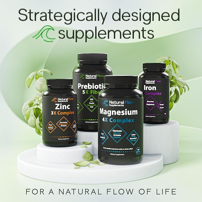 Prebiotic Fiber Supplement 5-in-1 Capsules 5X Fiber 120 Caps