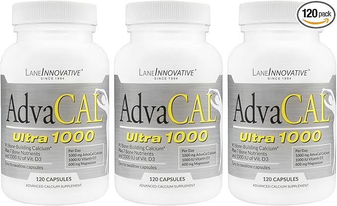 Lane Innovative - AdvaCAL Ultra 1000, D3 and (120 Servings) 3