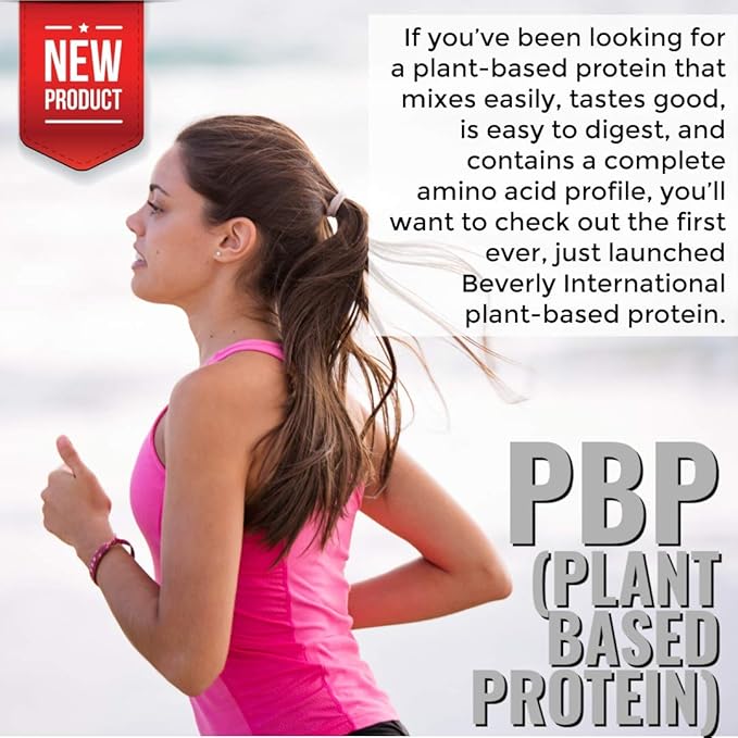 Beverly International PBP, Plant Based Protein. 21g Protein (15 Servings) 1lb. Complete