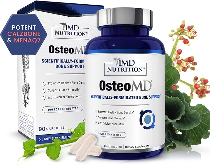 1MD Nutrition OsteoMD for Comprehensive Support D3 & K2-90 Capsules