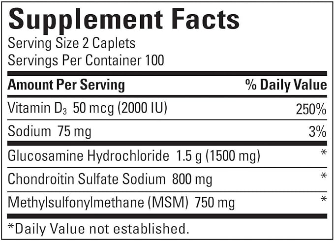 Nature Made TripleFlex, Glucosamine Chondroitin and MSM 2 Bottles, 200 Caplets 400 Caplets