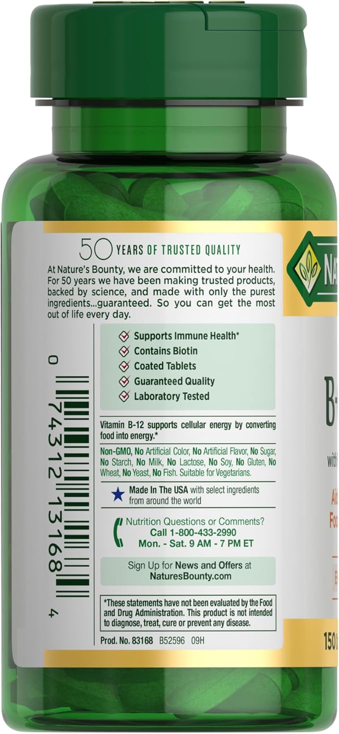 Nature's Bounty Super B Complex 150 tablets