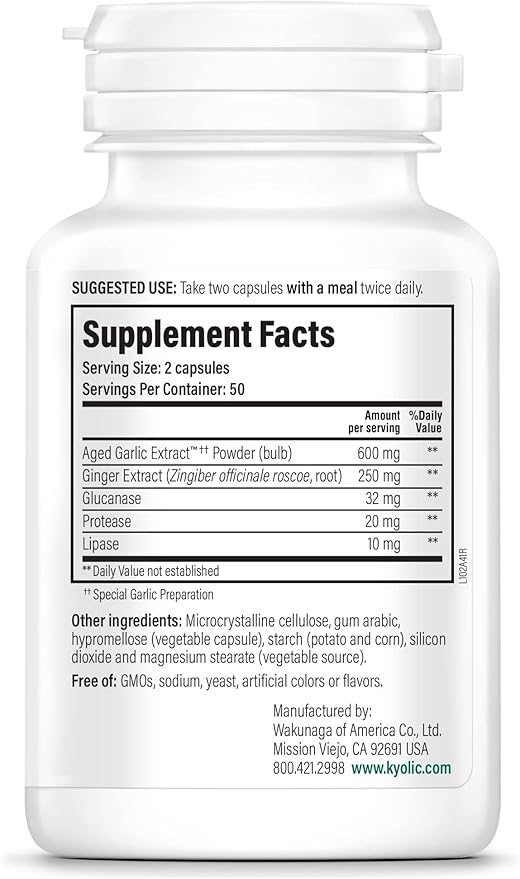 Kyolic Aged Garlic Extract Formula 102, 100 Vegetarian