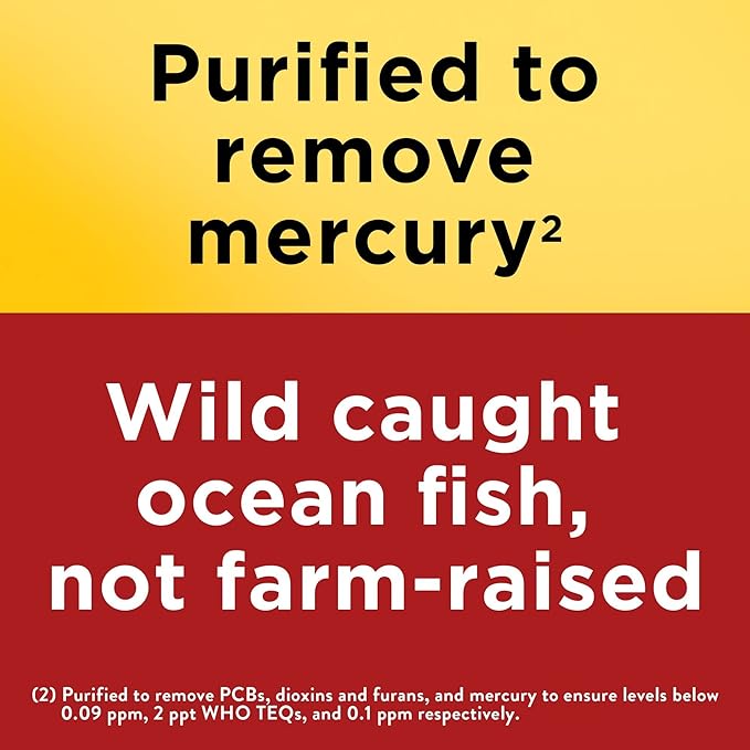 Nature Made Fish Oil 1000 mg 3 Fish 3 Supplement 250 Softgels, 125 Day