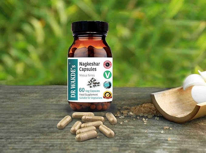 DR WAKDE's Nagkeshar Capsules (Musua ferrea) 100% Natural 60 Veggie