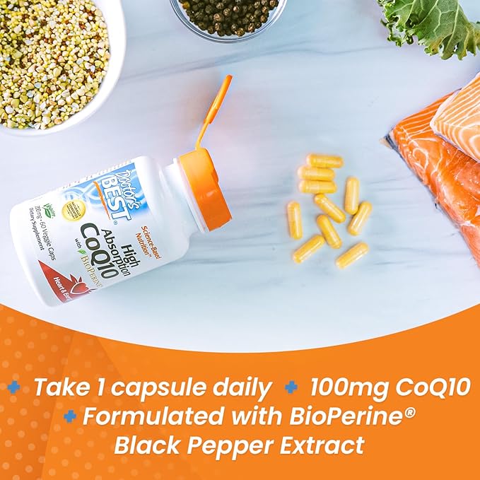Doctor's Best High Absorption CoQ10 200 mg 60 Veggie