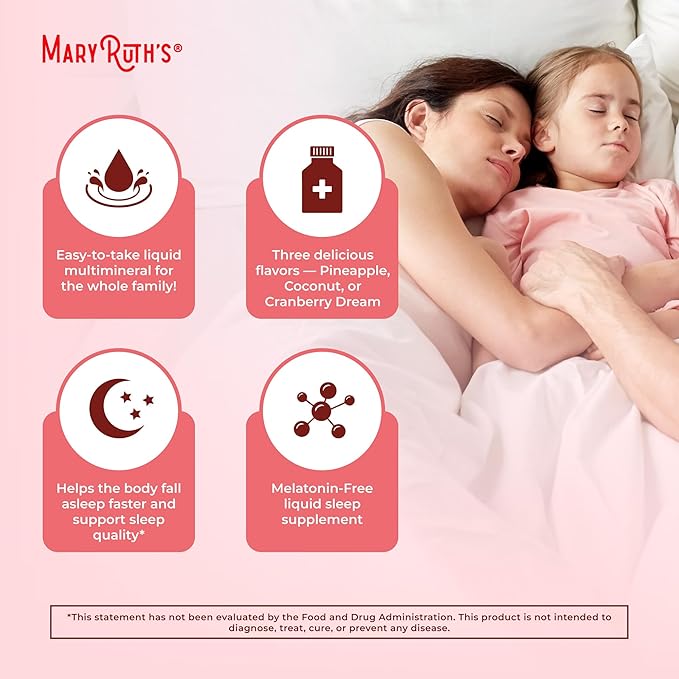Nighttime Liquid Multimineral Sleep Supplement 4 Flavors 32 Servings