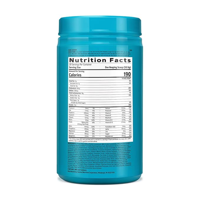 GNC Total Lean Lean Shake + Slimvance 20 Servings, 200mg of