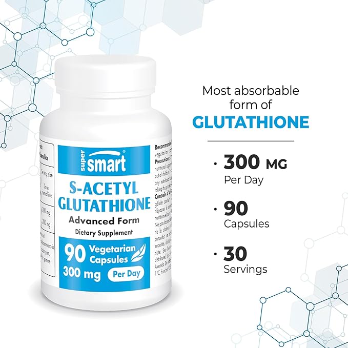 Supersmart - S-Acetyl Glutathione 300mg per 90 Vegetarian