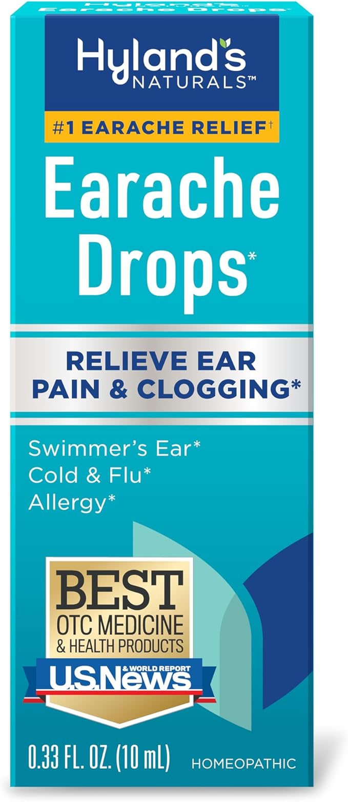 Hyland's Earache Drops, Natural Relief of 4 & 0.33 Fl