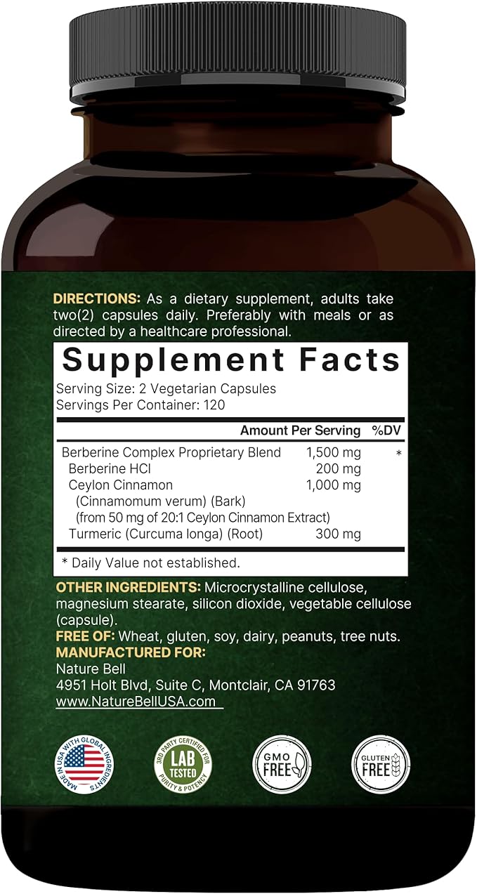 Berberine Supplement | Plus True Ceylon 97% Berberine