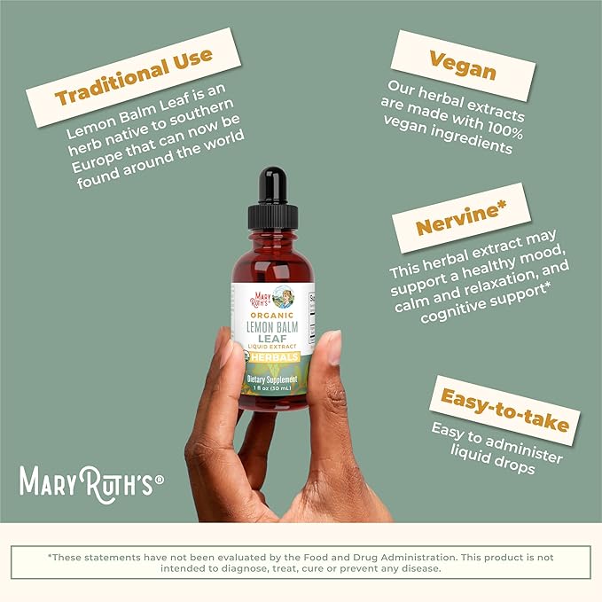MaryRuth Organics Lemon Balm Leaf 1 Fl