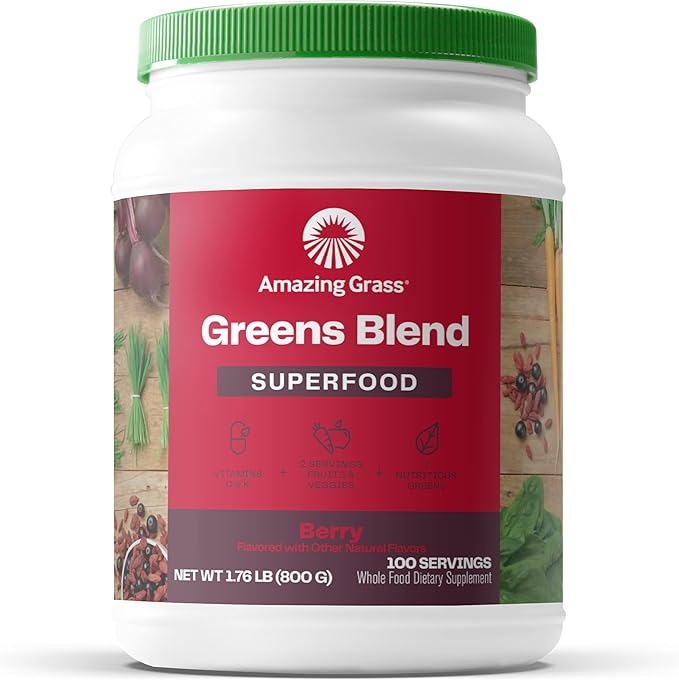 Amazing Grass Greens Superfood Powder: Greens 100 Servings