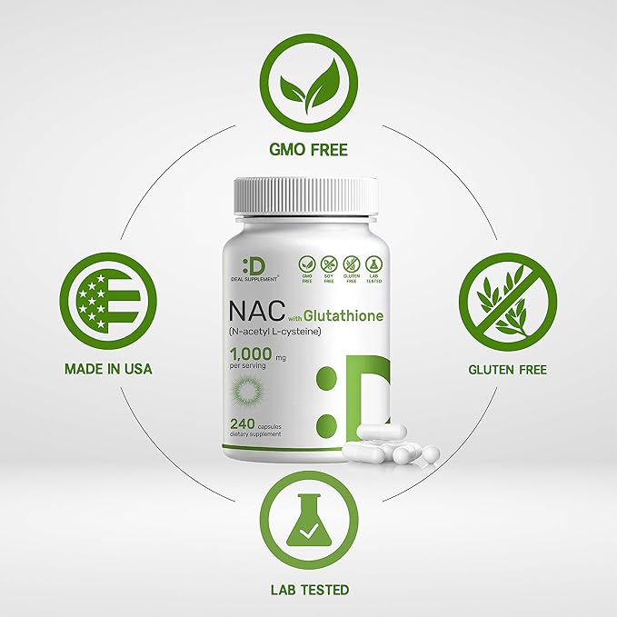 2 Pack NAC Supplement (N-Acetyl Cysteine) 1,000mg Per 480 Total