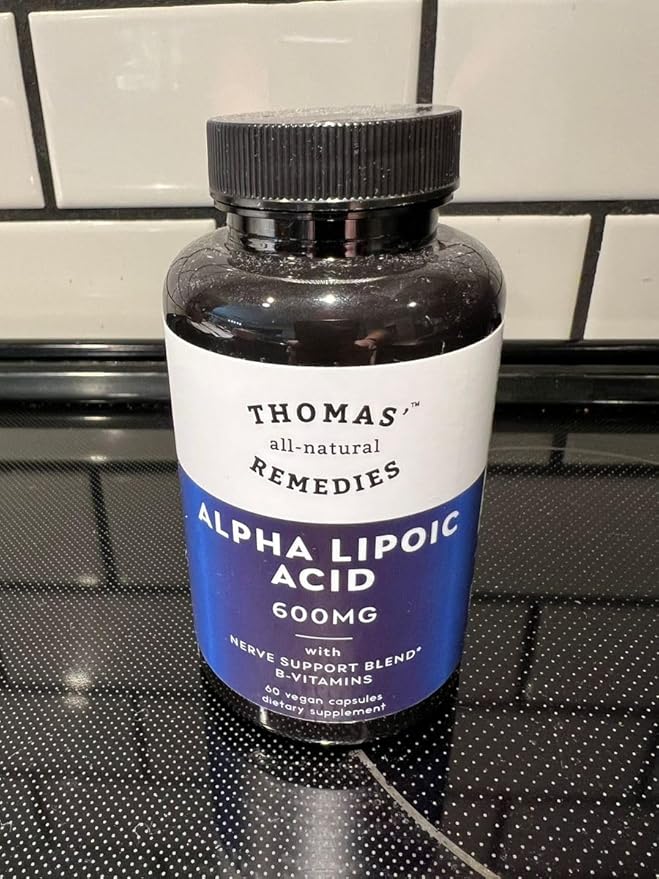 Thomas' all-natural Remedies Alpha Lipoic Acid 600mg, 120 120 Capsules