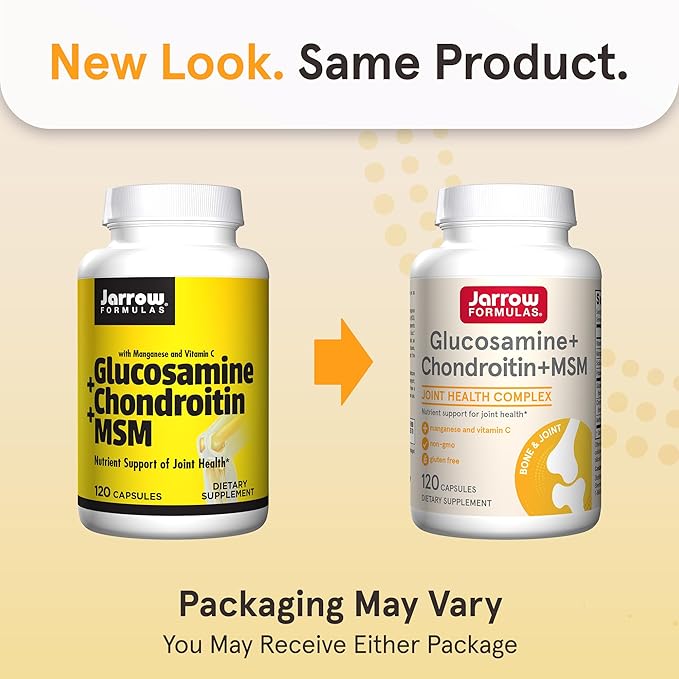 Jarrow Formulas Glucosamine + Chondroitin + 30 Capsules, 120 Day